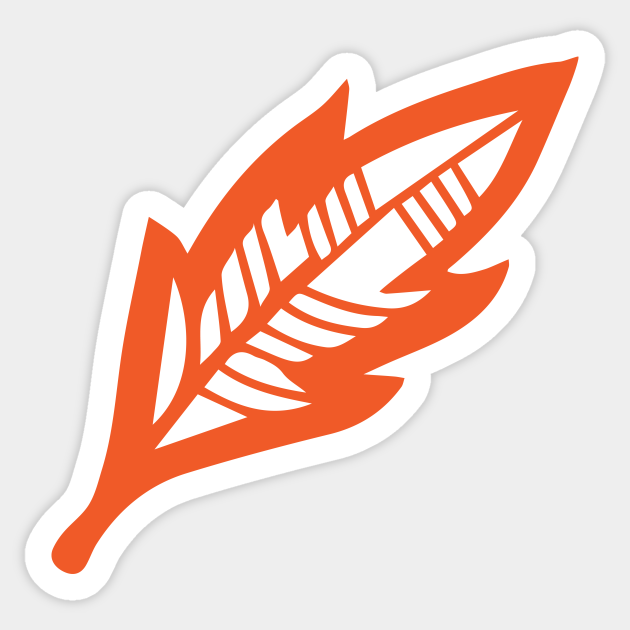 Toothed Leaves Linear Art Designs GC 093 02 Leaf Sticker TeePublic